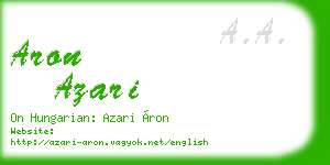 aron azari business card